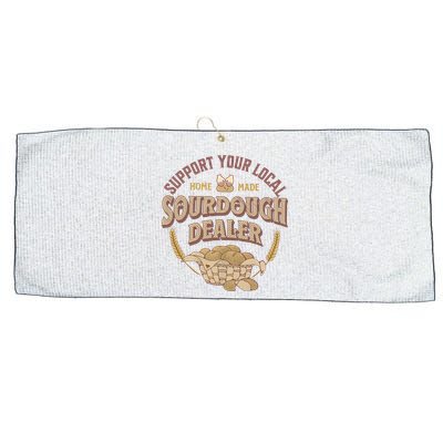 Bread Baker Support Your Local Sourdough Dealer Large Microfiber Waffle Golf Towel