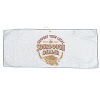 Bread Baker Support Your Local Sourdough Dealer Large Microfiber Waffle Golf Towel