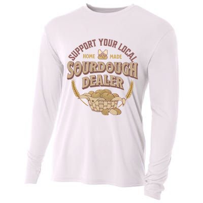 Bread Baker Support Your Local Sourdough Dealer Cooling Performance Long Sleeve Crew