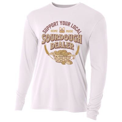 Bread Baker Support Your Local Sourdough Dealer Cooling Performance Long Sleeve Crew