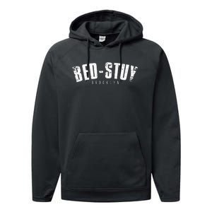 Brooklyn Bed Stuy New York Basketball Practice Jersey Performance Fleece Hoodie