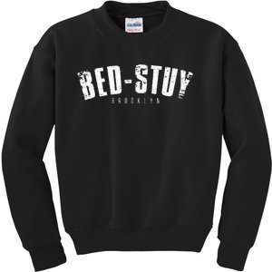 Brooklyn Bed Stuy New York Basketball Practice Jersey Kids Sweatshirt