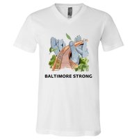 Baltimore Bridge Strong V-Neck T-Shirt