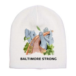 Baltimore Bridge Strong Short Acrylic Beanie