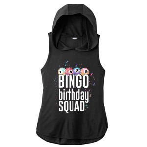 Bingo Birthday Squad Ladies PosiCharge Tri-Blend Wicking Draft Hoodie Tank