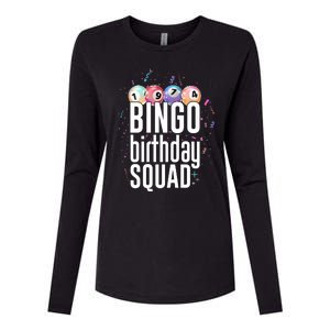 Bingo Birthday Squad Womens Cotton Relaxed Long Sleeve T-Shirt