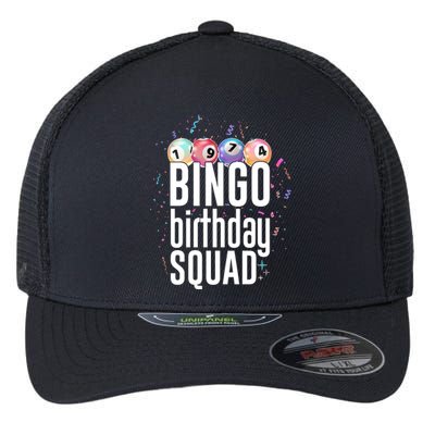 Bingo Birthday Squad Flexfit Unipanel Trucker Cap