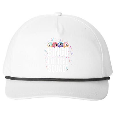 Bingo Birthday Squad Snapback Five-Panel Rope Hat