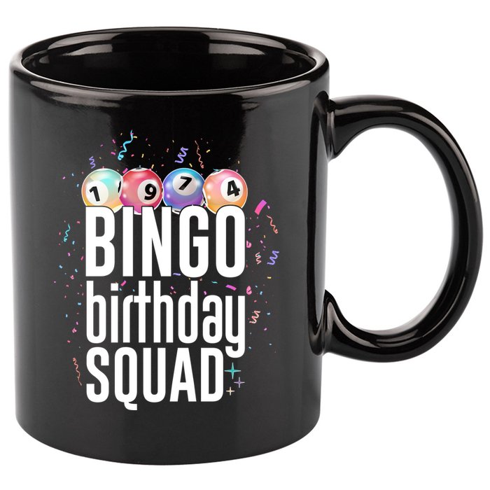 Bingo Birthday Squad 11oz C Handle Ceramic Mug