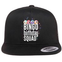 Bingo Birthday Squad Flat Bill Trucker Hat