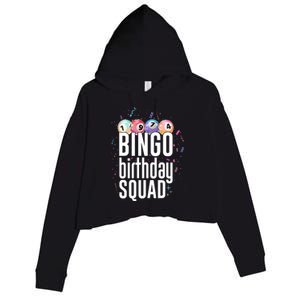 Bingo Birthday Squad Crop Fleece Hoodie