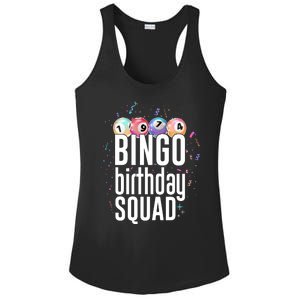 Bingo Birthday Squad Ladies PosiCharge Competitor Racerback Tank