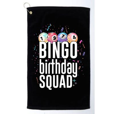 Bingo Birthday Squad Golf Towel