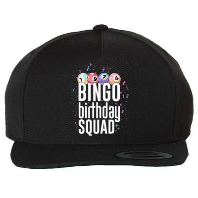 Bingo Birthday Squad Wool Snapback Cap