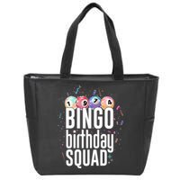 Bingo Birthday Squad Zip Tote Bag