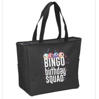 Bingo Birthday Squad Zip Tote Bag