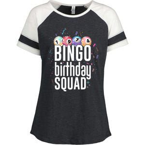 Bingo Birthday Squad Enza Ladies Jersey Colorblock Tee