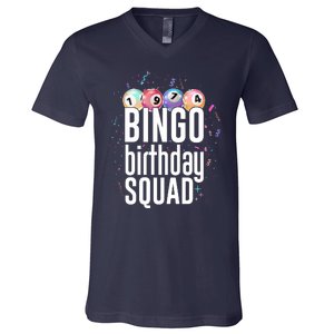 Bingo Birthday Squad V-Neck T-Shirt