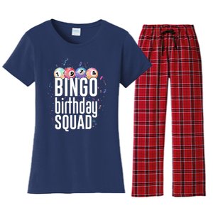 Bingo Birthday Squad Women's Flannel Pajama Set