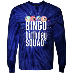 Bingo Birthday Squad Tie-Dye Long Sleeve Shirt