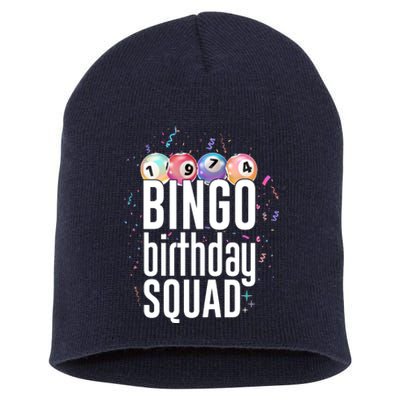 Bingo Birthday Squad Short Acrylic Beanie