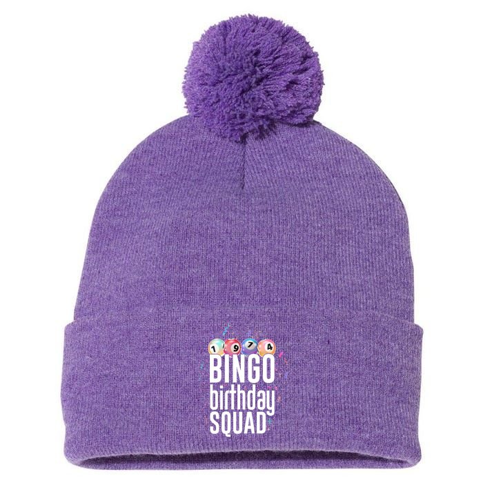 Bingo Birthday Squad Pom Pom 12in Knit Beanie