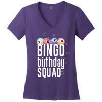 Bingo Birthday Squad Women's V-Neck T-Shirt