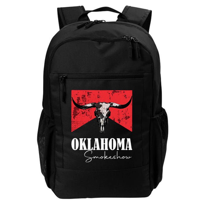 Boho Bull Skull Cow Oklahoma Smokeshow Western Country Backpack