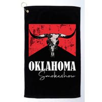 Boho Bull Skull Cow Oklahoma Smokeshow Western Country Golf Towel