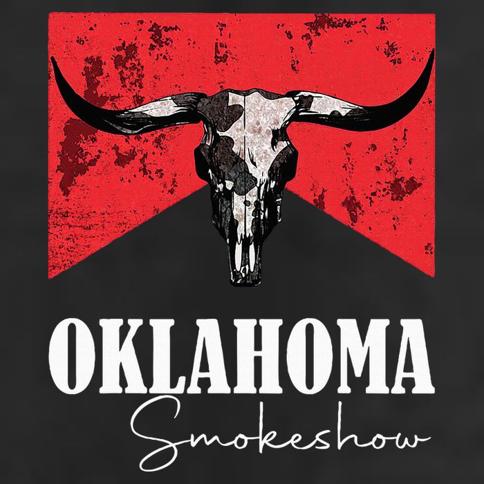 Boho Bull Skull Cow Oklahoma Smokeshow Western Country Golf Towel