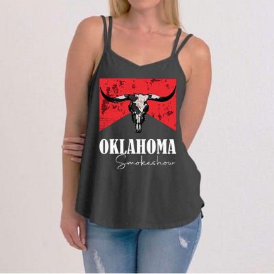 Boho Bull Skull Cow Oklahoma Smokeshow Western Country Women's Strappy Tank