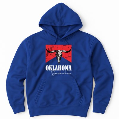 Boho Bull Skull Cow Oklahoma Smokeshow Western Country Hoodie