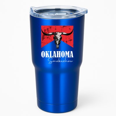 Boho Bull Skull Cow Oklahoma Smokeshow Western Country Tumbler