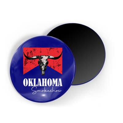 Boho Bull Skull Cow Oklahoma Smokeshow Western Country Magnet
