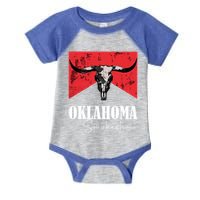 Boho Bull Skull Cow Oklahoma Smokeshow Western Country Infant Baby Jersey Bodysuit