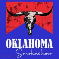 Boho Bull Skull Cow Oklahoma Smokeshow Western Country Short Acrylic Beanie