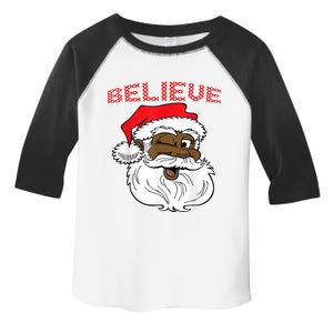 Black Believe Santa Claus Gift Great Gift Fun African American Santa Toddler Fine Jersey T-Shirt