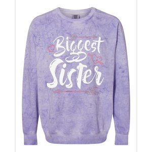 Beautiful Biggest Sister Matching Daughter Gift Colorblast Crewneck Sweatshirt