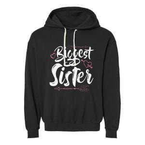 Beautiful Biggest Sister Matching Daughter Gift Garment-Dyed Fleece Hoodie