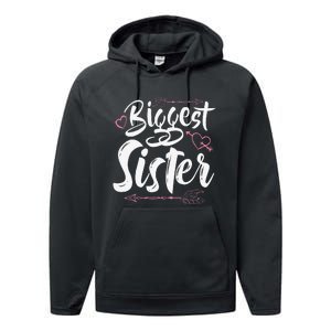 Beautiful Biggest Sister Matching Daughter Gift Performance Fleece Hoodie