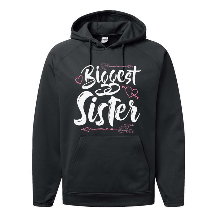 Beautiful Biggest Sister Matching Daughter Gift Performance Fleece Hoodie