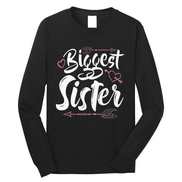 Beautiful Biggest Sister Matching Daughter Gift Long Sleeve Shirt