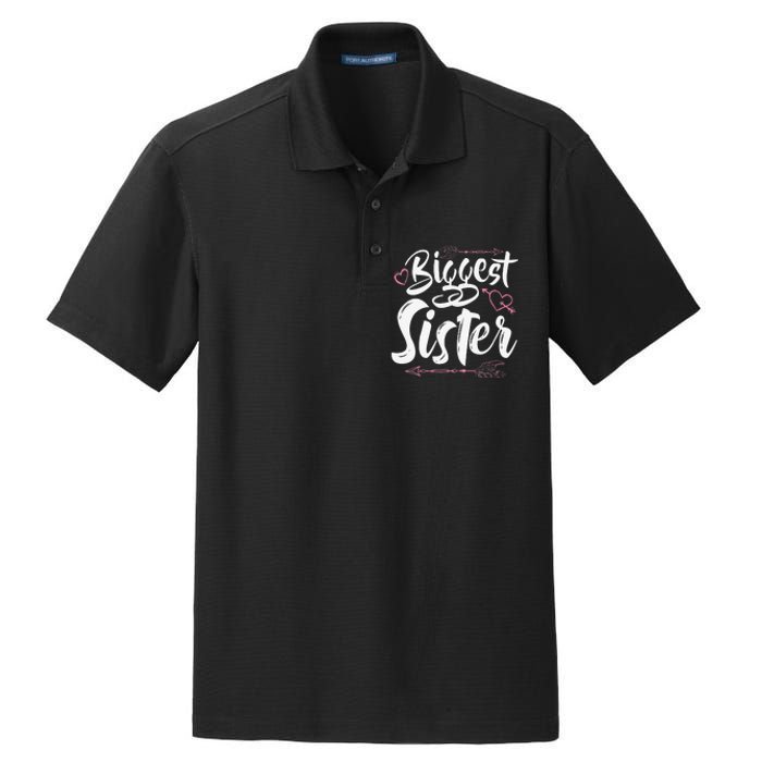 Beautiful Biggest Sister Matching Daughter Gift Dry Zone Grid Polo