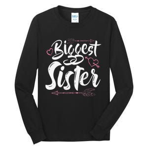 Beautiful Biggest Sister Matching Daughter Gift Tall Long Sleeve T-Shirt