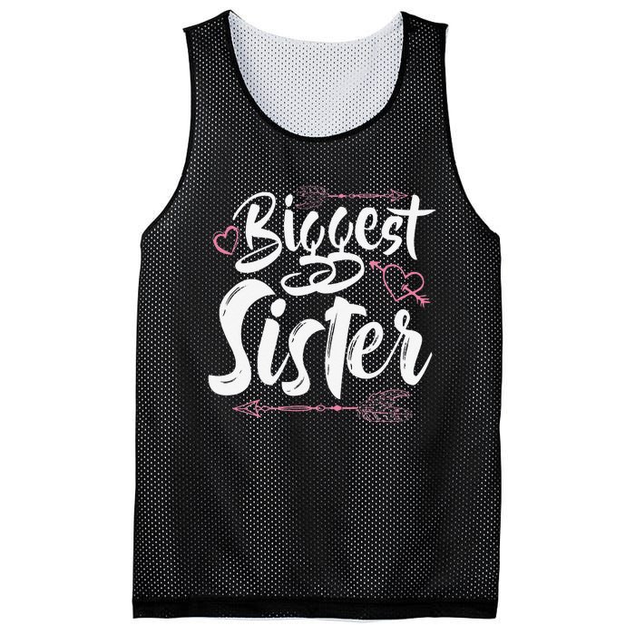 Beautiful Biggest Sister Matching Daughter Gift Mesh Reversible Basketball Jersey Tank