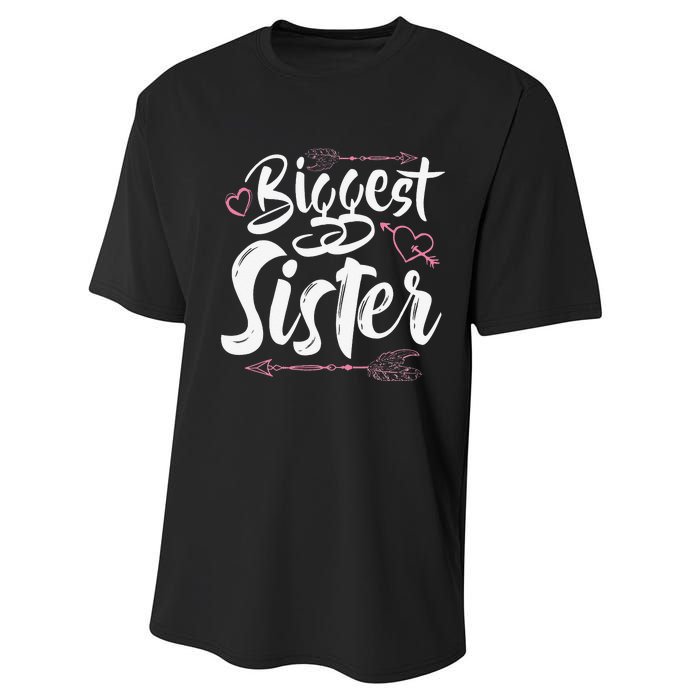 Beautiful Biggest Sister Matching Daughter Gift Performance Sprint T-Shirt