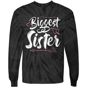 Beautiful Biggest Sister Matching Daughter Gift Tie-Dye Long Sleeve Shirt