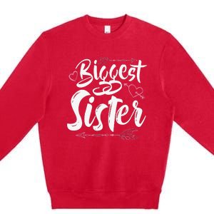 Beautiful Biggest Sister Matching Daughter Gift Premium Crewneck Sweatshirt