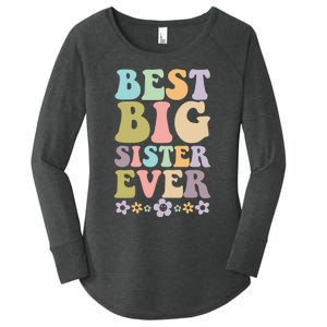  Best Big Sister Ever 's baby announcement idea Women's Perfect Tri Tunic Long Sleeve Shirt