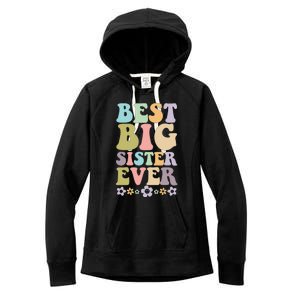  Best Big Sister Ever 's baby announcement idea Women's Fleece Hoodie